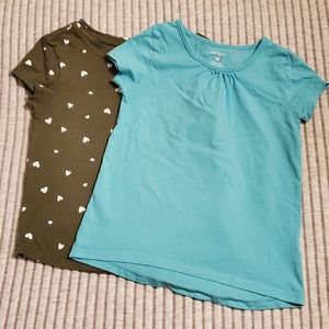 Carters and Old Navy Girls Tees. Size 4t.